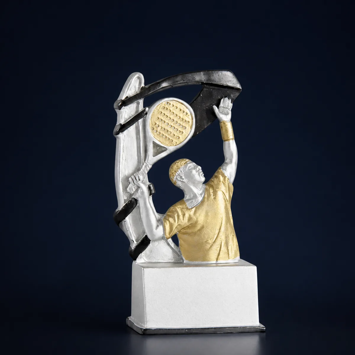 Trofeo Pádel Figura Plata y Oro